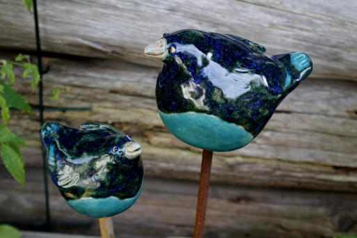 Vogelpaar-blau